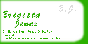 brigitta jencs business card